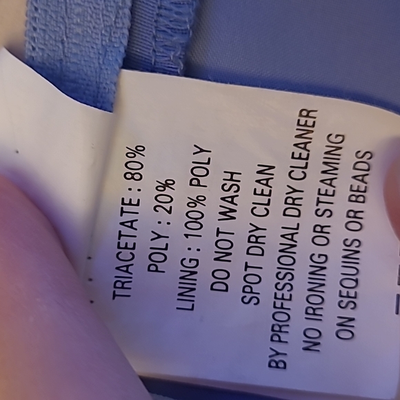 EUC MORI LEE Light Periwinkle Blue Beaded 3 Piece Skirt Set - Picture 12 of 17